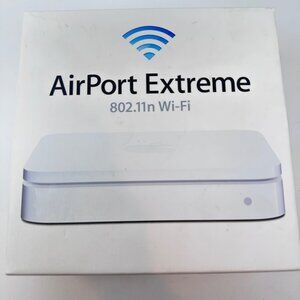 Apple AirPort Extreme 5th Generation A1408 WiFi Router Unit Box Manual No Cords